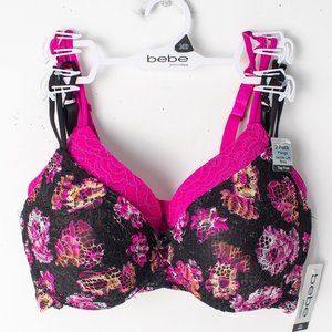 New BEBE Twin Pack of‎ 34DD Bras